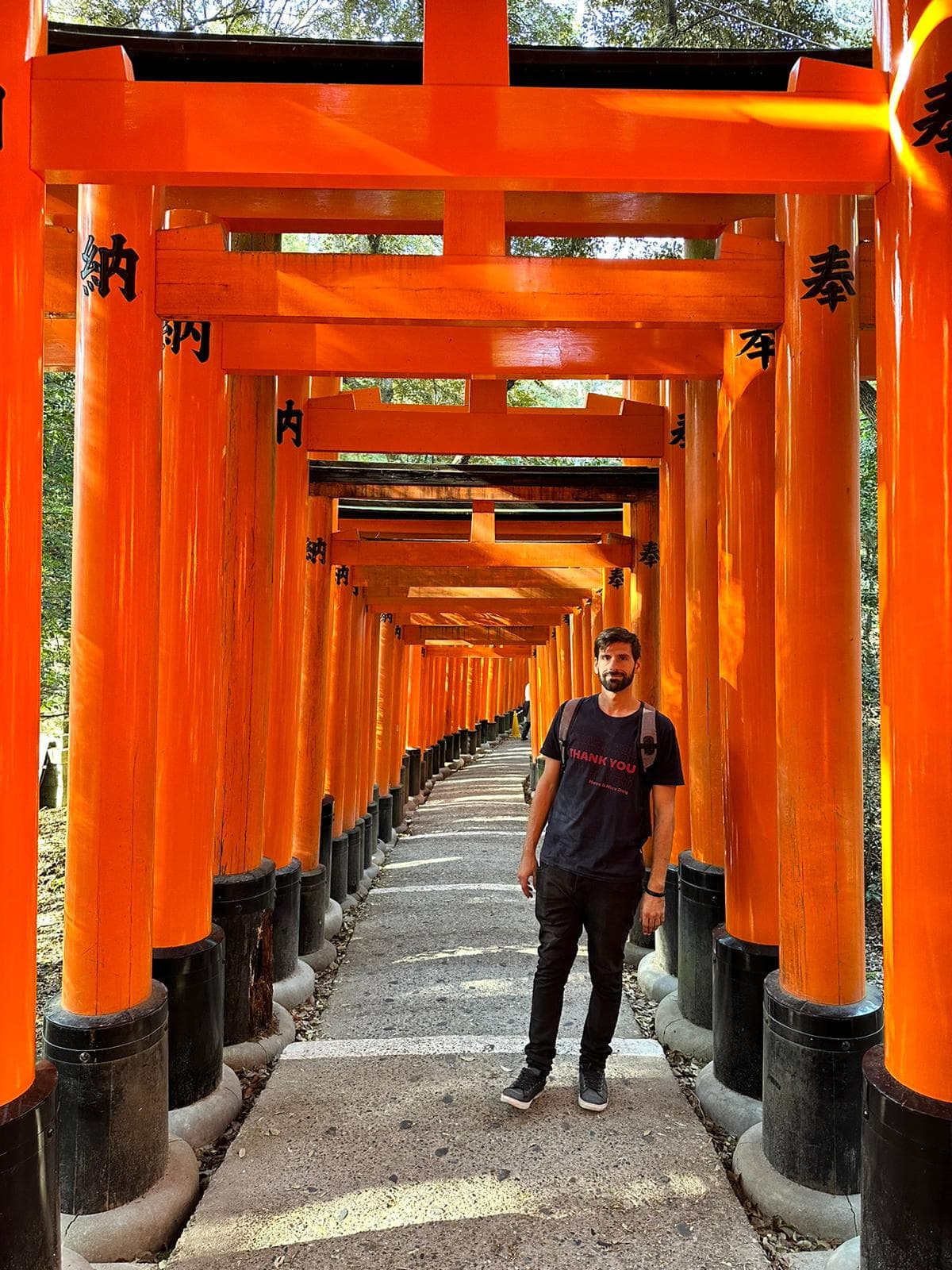 Me in the Thousand Torii Gates Temple