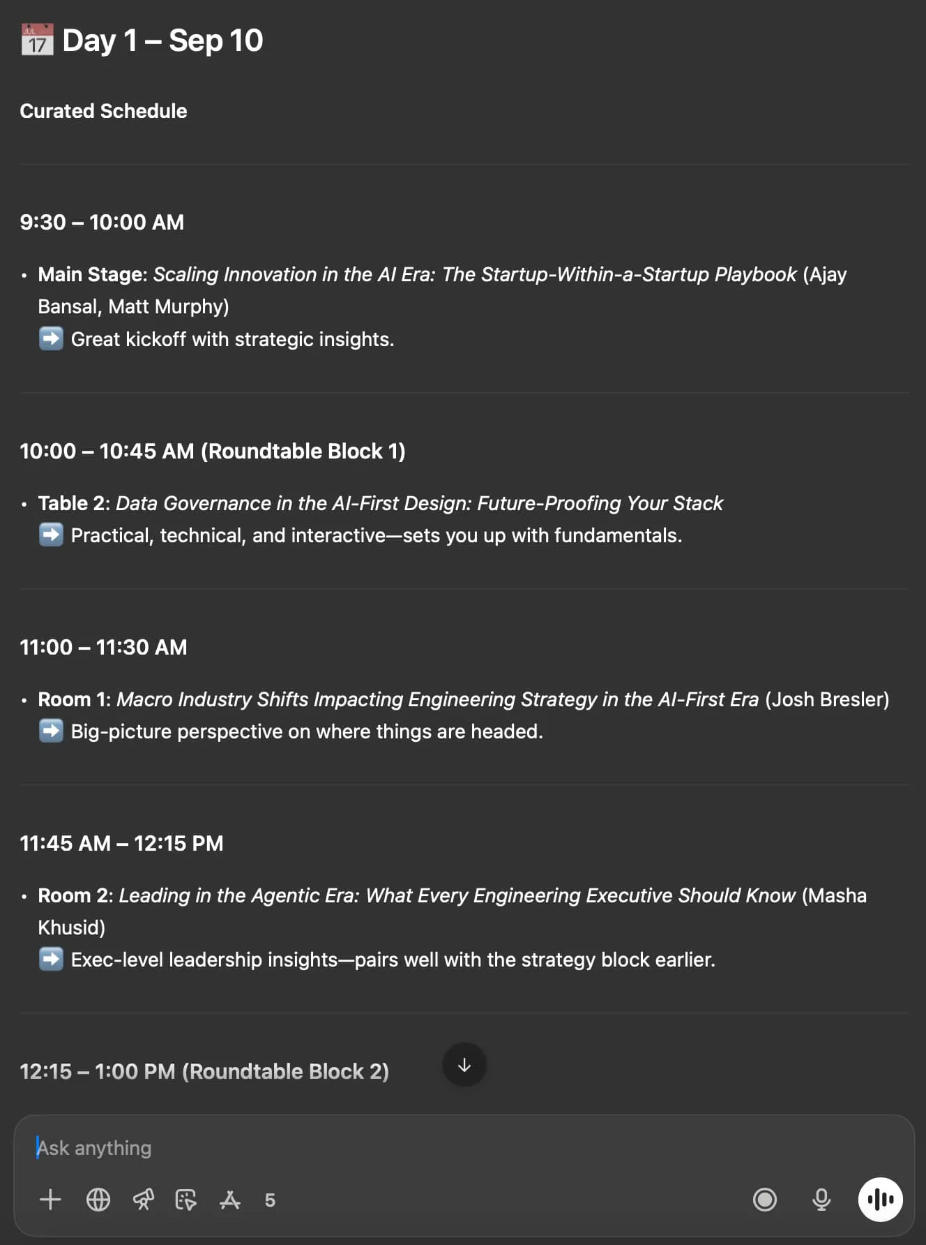 Schedule by AI