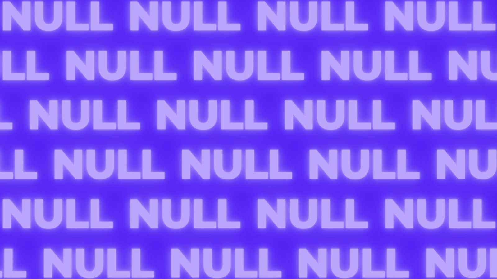 A pattern formed with the null word