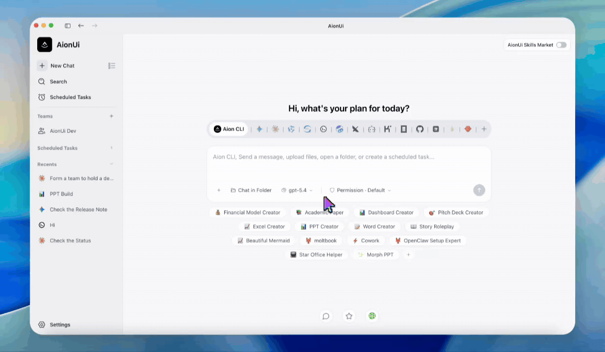 AionUi team demo